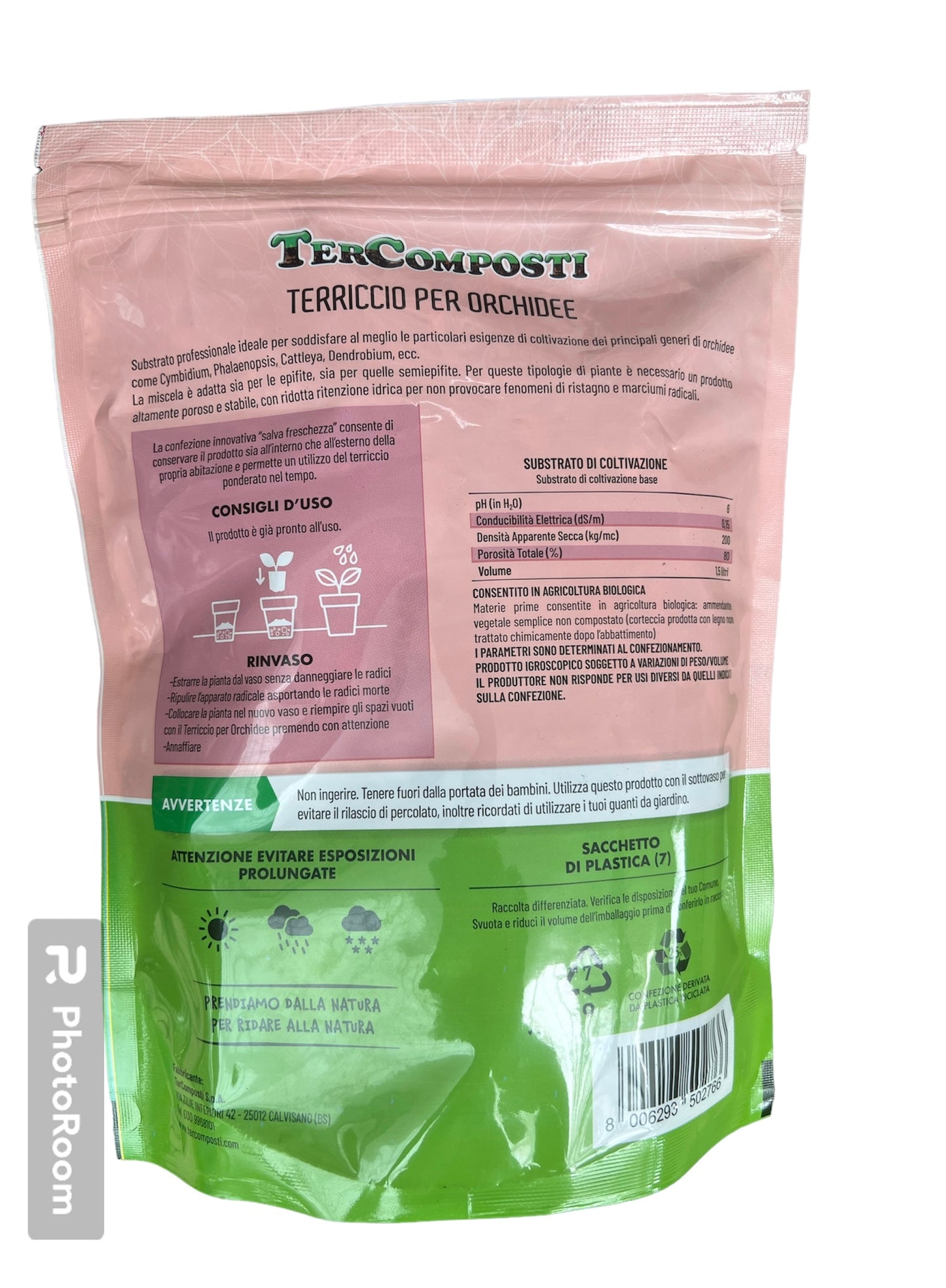 Terriccio orchidea 1,5 litri