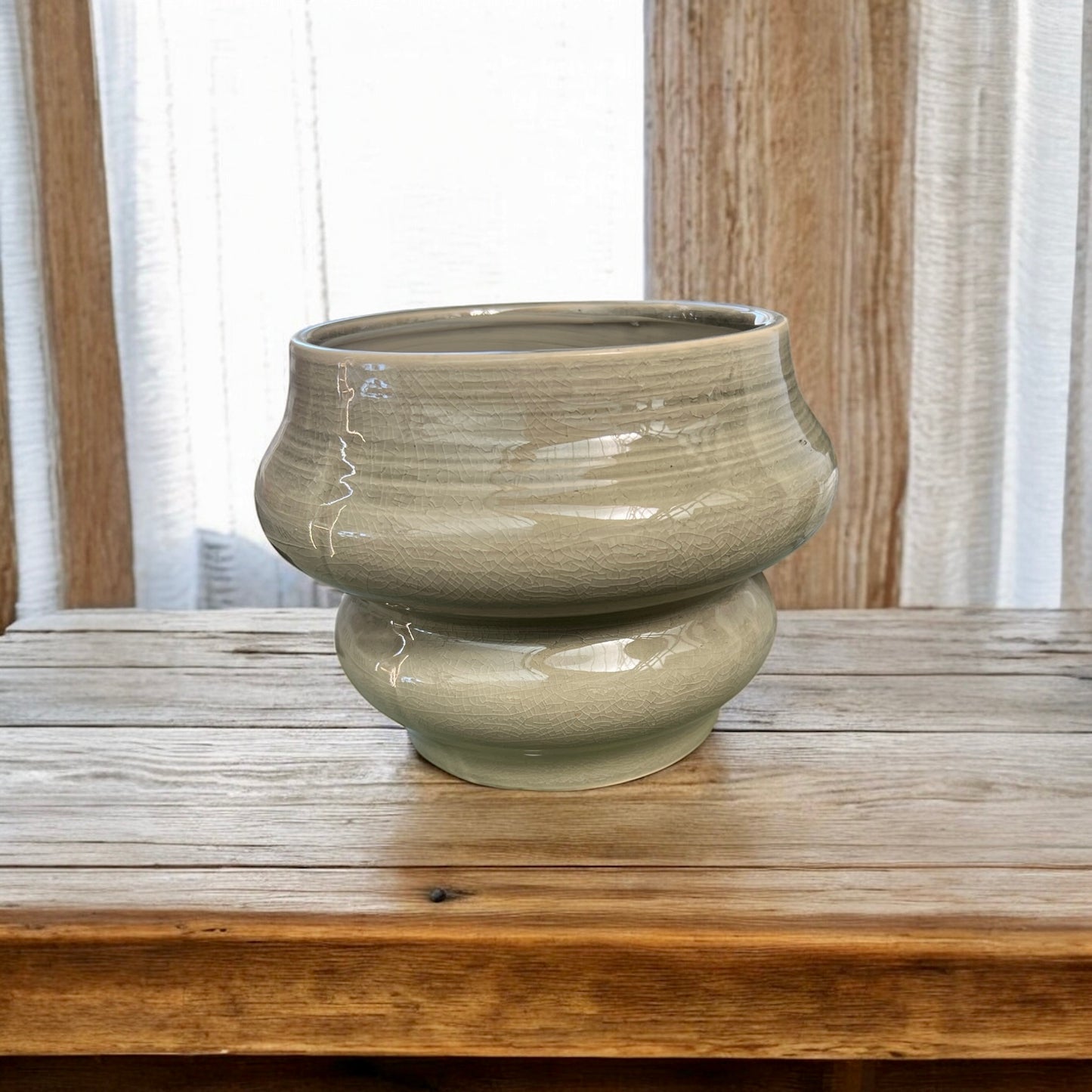 Vaso in Ceramica Smaltata –     Design Moderno e Artigianale