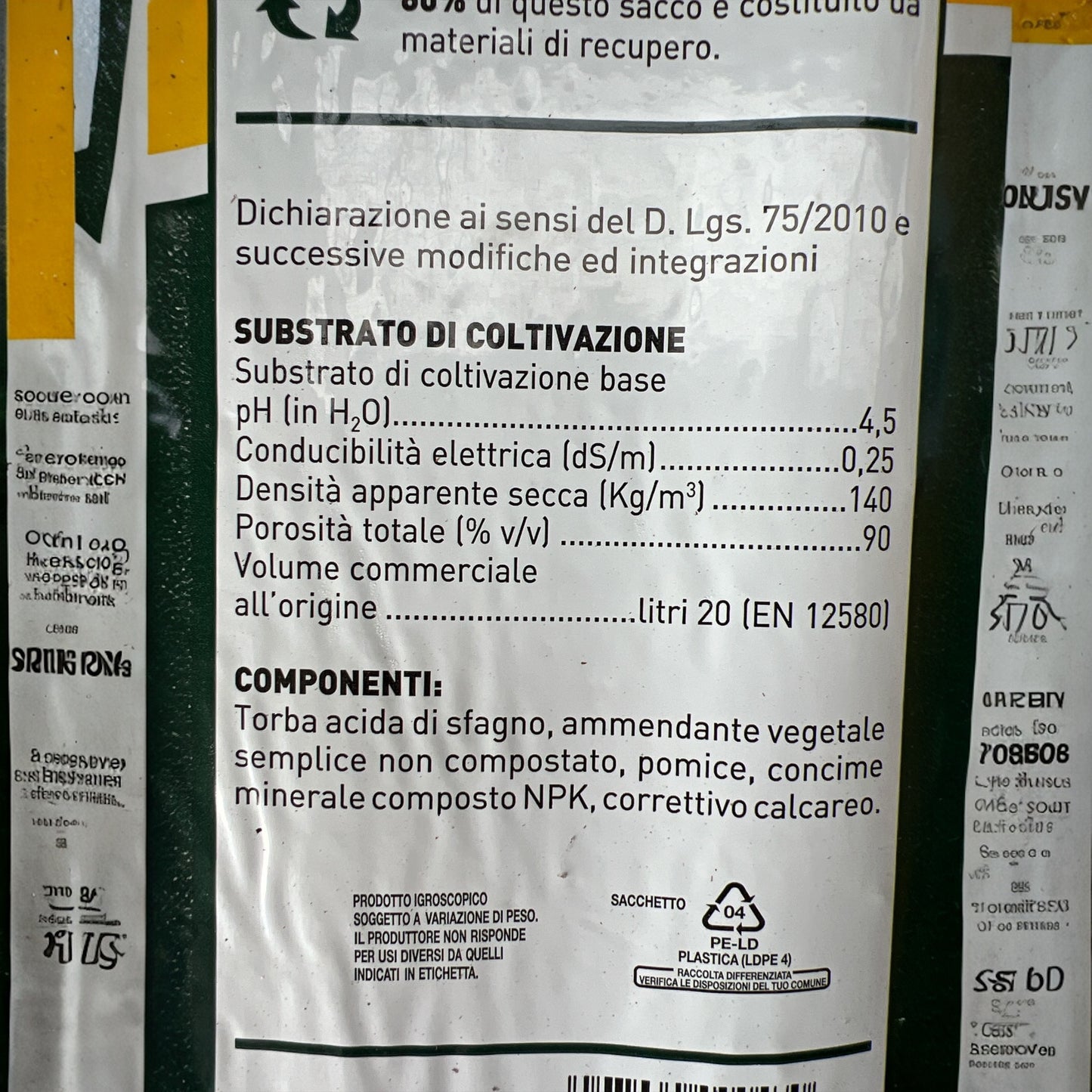 Terriccio Acidofile 20litri